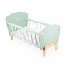 Drevená postieľka pre bábiku Zen Doll's Bed Janod s vankúšikom a perinkou pre 42 cm bábiku