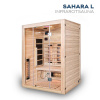 HOME DELUXE Infračervená kabína s plnospektrálnym žiaričom SAHARA L - 150 x 120 cm pre 3 osoby