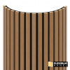 WALL CONCEPT flexi obkladový panel Dub zimný, čierny filc + MDF, 2750x604x17 mm, 1,66 m2