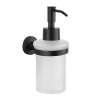 kielle Oudee Dávkovač mydla s držiakom, matné sklo/matná čierna 40102034