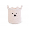 CHILDHOME Kôš na hračky Teddy Off White 30x30x30 cm