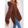 PLANETA-MODY Oversize hnedá mikina, Veľkosť UNI (vhodné pre S, M, L)