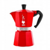 Moka kanvička Bialetti Moka Express Nutcracker 6 šálok, červená