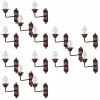 Dekorácia do záhrady - Dollouse Wall Lalek Dollouse 15 PCS (Domček pre bábiky Nástenná lampa Domček pre bábiky 15 ks)