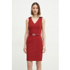 Šaty Marciano Guess MASHA červená farba, midi, rovný strih, 5RGK10 6302A 5RGK10.6302A 34