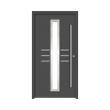 Hliníkovo-oceľové vchodové dvere bezpečnostné Hestia RC2 100 x 210 cm P antracit
