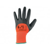 CXS CXS Rukavice MISTI, máčané do 3/4 v nitrile - 08 Oranžová-Sivá, 08