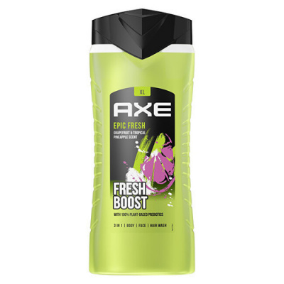 Axe Epic Fresh 3 in 1 Shower Gél - Sprchový gél na telo, tvár a vlasy 400 ml