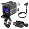 Rýchla motocyklová nabíjačka QC USB USB-C s LED voltmetrom 100W motocykel