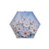 Dámsky mini skladací dáždnik - 1 ks 2 modrá holubia