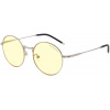 GUNNAR kancelárske/herné okuliare ELLIPSE SILVER * jantárové sklá * BLF 65 * GUNNAR focus