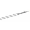 Kábel koax. návin 100m, RG59, 75 Ohm, 4x tienený, 120 dB, 6.9mm, CCS, biely