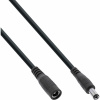 Kábel predlžovací DC 5.5mm / 2.1mm, AWG23, 0.5m, čierny