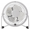 NEDIS NEDIS mini ventilátor/ průměr 10 cm/ výkon 3 W/ napájení přes USB/ kabel 1 m/ kovový/ bílý