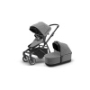 THULE Sleek + Bassinet Grey Melange/ Black (THULE Sleek + Korba)