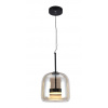 LED Solution Čierne závesné LED svietidlo s jantárovým tienidlom 23cm 6W 23379
