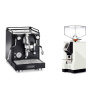 La Pavoni Cellini Classic, black + Eureka Mignon Perfetto, CR white