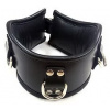 ROUGE Leather Padded Posture Collar With 3 D-Rings Black