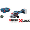 BOSCH GWX 18V-15 SC - 0 601 9H6 500 - Akumulátorová uhlová brúska BITURBO s X-LOCK - Bez akumulátora a nab