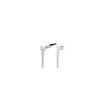 Napájecí kabel | Euro Male | IEC-320-C7 | Úhlový | Úhlový Levý | Poniklované | 3.00 m | Plochý | PVC | Bílá | Label