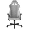 DXRacer GLADIATOR látková herná stolička šedo-biela