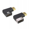PREMIUMCORD Adaptér spojka 8K HDMI A - HDMI A, F/M, do úhlu 90° - pravá (kphdma-41)