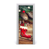 Samolepiace fototapety na dvere sviatočné ozdoby 75x205