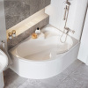 Ravak Panel A Rosa I 140 Panel A Rosa 140 cm snowwhite CZH1000A00 Varianta: Panel A Rosa 140 cm snowwhite (2090 x 565 mm)