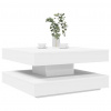 Konferenčný Stolík Otočný O 360 Stupňov Biely 70X70X34,5 Cm