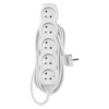 EMOS SK s.r.o. Predlžovací kábel 5 m / 5 zásuviek / biely / PVC / 1,5 mm2 - P0515R