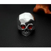 MSPERK Biker lebka červené oči masívny prsteň z chirurgickej ocele Veľkosť prsteňa: 62
