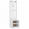 vidaXL Halový strom SANDENS biela 45x40x159,5 cm masívna borovica 4010480