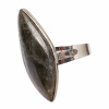 Nefertitis Prsteň pre čarodejnicu z labradoritu Sila intuície č. 1 NF54238 - 58 mm (US 9)