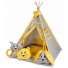 Stan pre deti TIPI s vankúšmi ŽLTÝ (vankúše a deka sú už v cene )