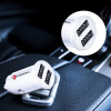 Nabíjačka do auta Forcell Mini 2xUSB 3.1A biela CC-SJ02