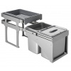 Sinks EK9147 TANK FRONT 40 Odpadkový kôš - sorter, vstavaný, výsuvný 2x8l + 1x16l