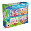 RAVENSBURGER Prasiatko Peppa 4v1 12,16,20,24 dielov
