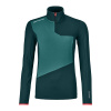Ortovox dámská merino mikina Fleece Light Zip Neck W | farba: dark pacific, veľkosť: SX
