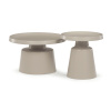 Autronic BONTEC Konferenčný stolík 69x69x43cm, kov, kašmír, CT-F4114 CSM Farba: Béžová