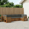 Rohová sofa sada s polštářem 6 pcs Přirozená a Anthracitová 3384808