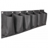 Horizontal Grow Bag 6 textilné kvetináče na stenu čierna balenie 1 ks - 1 ks