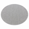 Dywany Łuszczów Okrúhly koberec TIMO 5979 SISAL vonkajšie rám svetlo sivá kruh 150 cm