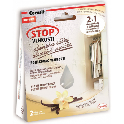 Ceresit Stop Vlhkosti - absorpčné vrecká 2 x 50 g vanilka