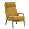 Casarredo Čalúnené kreslo RELAX 1 biela/žltá