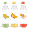 SodaStream fľaša Fuse do umývačky TriPack 1l zelená, žltá a oranžová