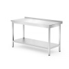 Hendi Pracovný stôl s policou - stenový - 1400x700x850 mm | Hendi 812747