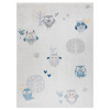 Dětský kusový koberec Bambino 1161 Owls grey 160x220 cm