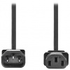 NEDIS napájecí prodlužovací kabel/ konektor IEC-320-C14/ konektor IEC-320-C13/ černý/ bulk/ 2m CEGL10500BK20