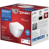 Duravit D-Neo wc misa s pomaly sa sklápajúcim sedadlom závesné bez oplachovacieho kruhu biela 45880900A1