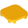 68869 Bright Light Orange Tile, Modified 4 x 4 with Rounded Corners (Světle oranžová dlaždice upravená 4 x 4 se zaoblenými rohy)